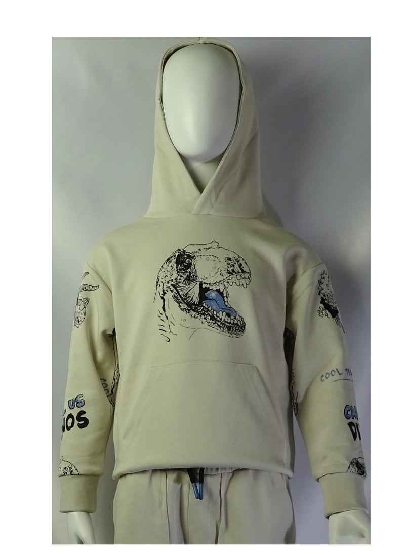 SHELTER - "Two-piece boys' outfit featuring a sweatshirt and pants with prints from the Shelter 1654 collection." - Image 1