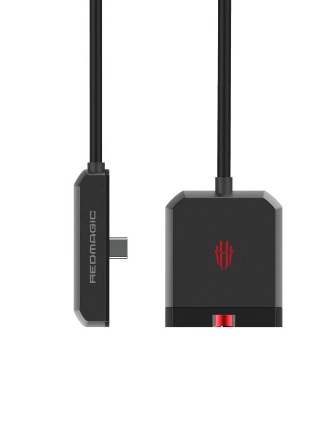REDMAGIC Gaming DOCK Two-in-one Type-C , Converter from 3.5mm and type-C earphone to on Output Type-C angle - Image 1