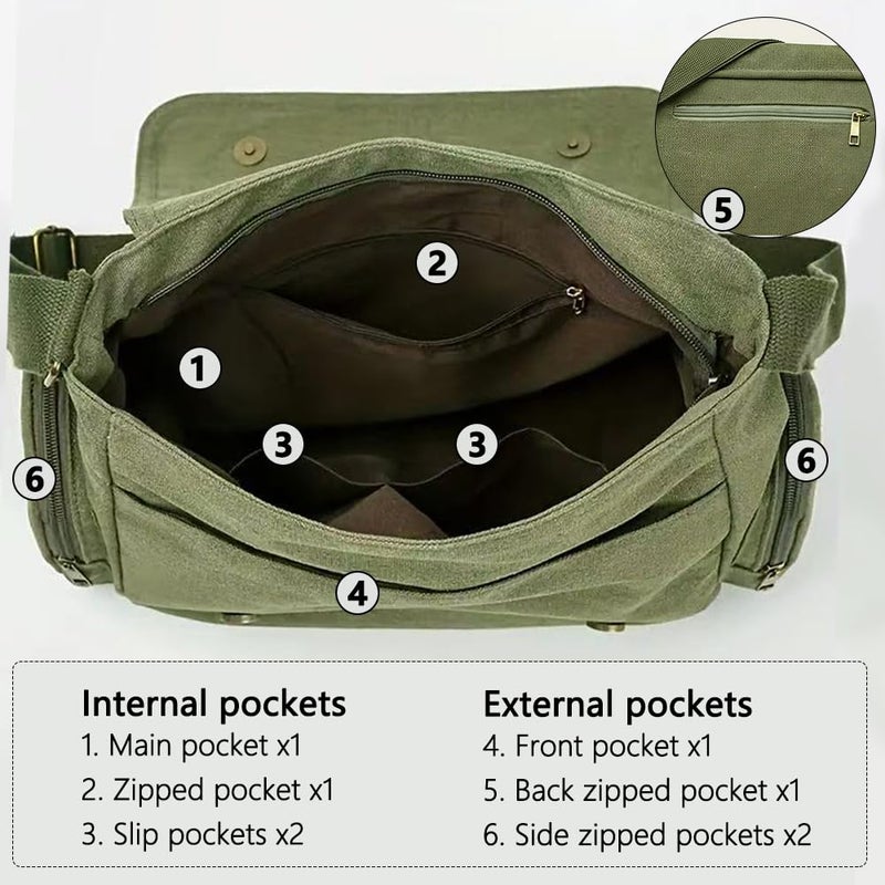 CHICGLOW Personalized Pattern Messenger Bag Cute Canvas Crossbody Bags Women/Men Shoulder Handbags Hobo Purses with Pockets - Image 3