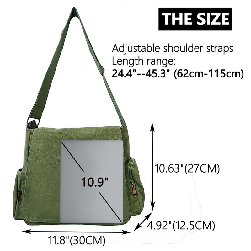 CHICGLOW Personalized Pattern Messenger Bag Cute Canvas Crossbody Bags Women/Men Shoulder Handbags Hobo Purses with Pockets - Image 4