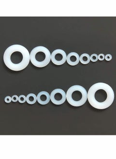 Excefore Nylon Washer, Flat washer Plastic flat washer Flat gasket Round spacer washers Seal ring Spacer washer Washer round glat，for Industrial Fixings 500 Pcs  - Image 3