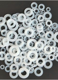 Excefore Nylon Washer, Flat washer Plastic flat washer Flat gasket Round spacer washers Seal ring Spacer washer Washer round glat，for Industrial Fixings 500 Pcs  - Image 4