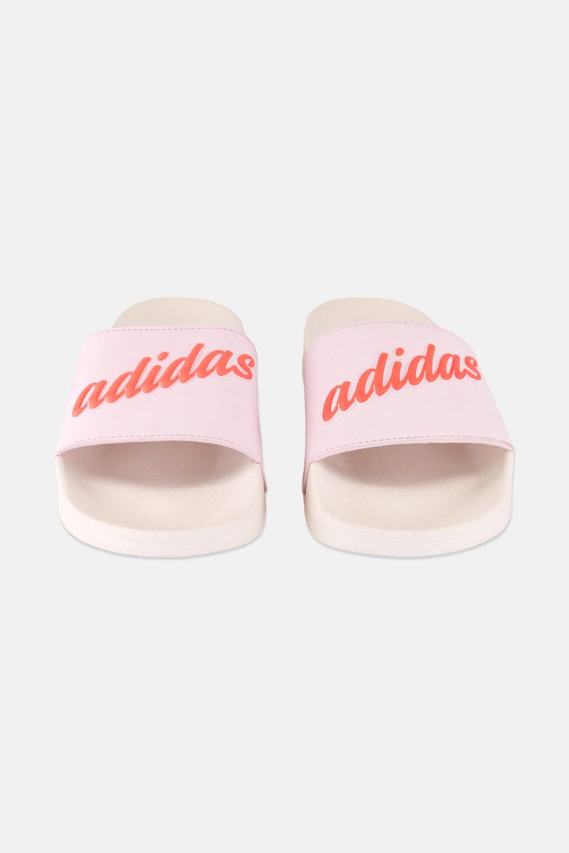 Adidas Women Adilette Shower Slip On Slides, White  - Image 4