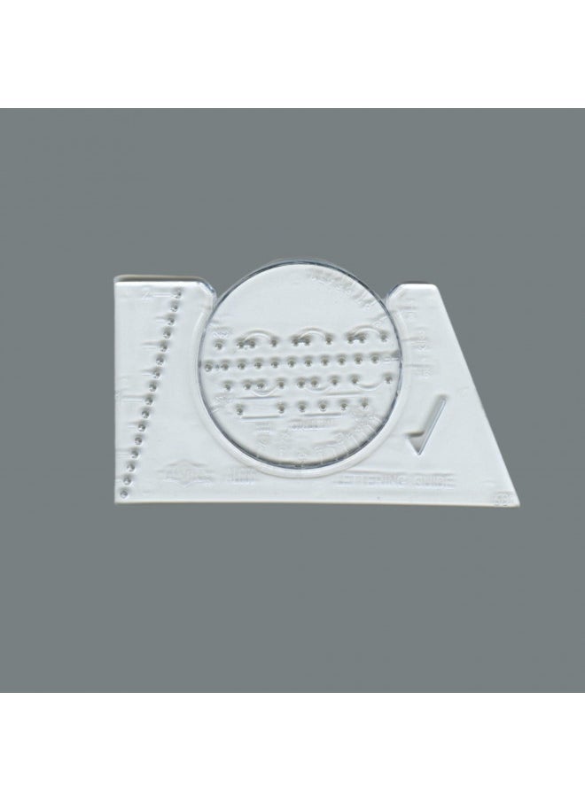 Alvin ALVIN AL666 Lettering Guide and Rule Template, Multipurpose Tool for Drafting, Design, and Architecture, Great for Students and Professionals - 3.88 L X 2.38 H  - Image 5