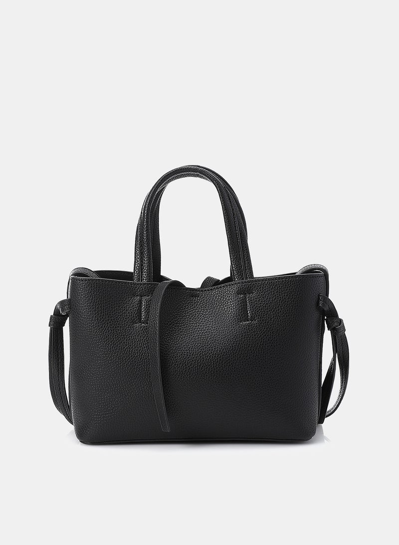 Dejavu Women's Crossbody Bag-LID-DJTX-018-Black - Image 3