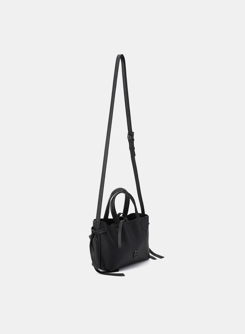 Dejavu Women's Crossbody Bag-LID-DJTX-018-Black - Image 2