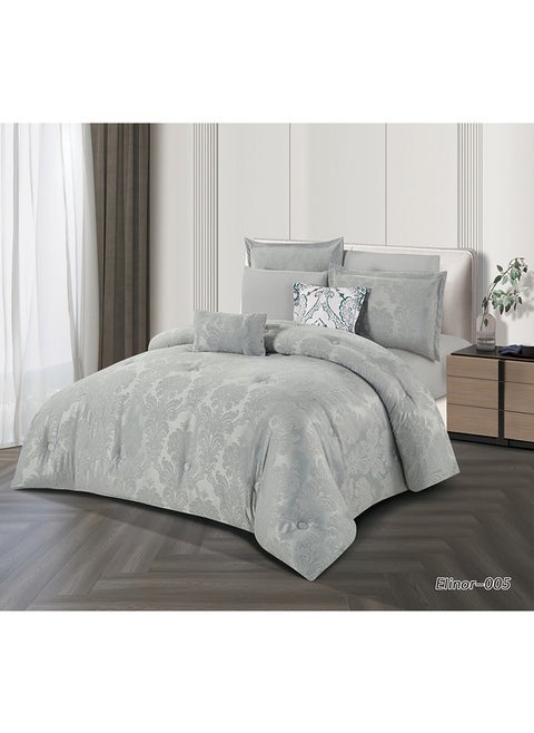 Horse Comforter Set With Soft Silky Jacquard Fabric And A Modern And Distinctive Pattern That Satisfies All Tastes 8 Pieces King Size
