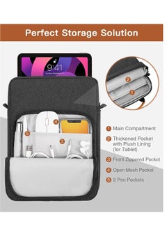 التمريض الجوي حقيبة Skycare Crossbody لأجهزة التابلت تناسب حقيبة كمبيوتر محمول مقاس 11-13 بوصة، وحقيبة iPad خفيفة الوزن ومحمولة لحمل مريح  - Image 2