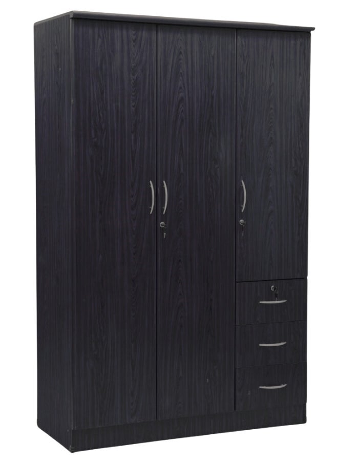 SULSHA 3 Door Wooden Wardrobe Cabinet Cupboard Engineered Wood Perfect Modern Stylish Heavy Duty  - Image 1