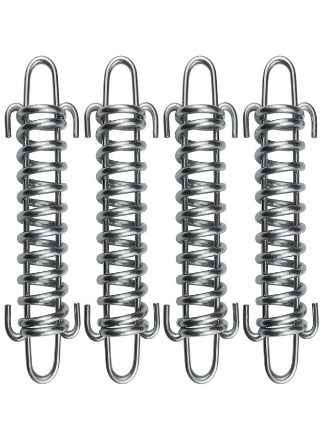 SUUJI Stainless Steel Dog Leash Shock Absorbing Spring by SUUJI - 4 Pcs Dog Cable Tie Out Buffer Spring for Run Or Training,Heavy Duty Tent Rope Fixed Buckle Tensioner for Outdoor Hiking Camping - Image 1