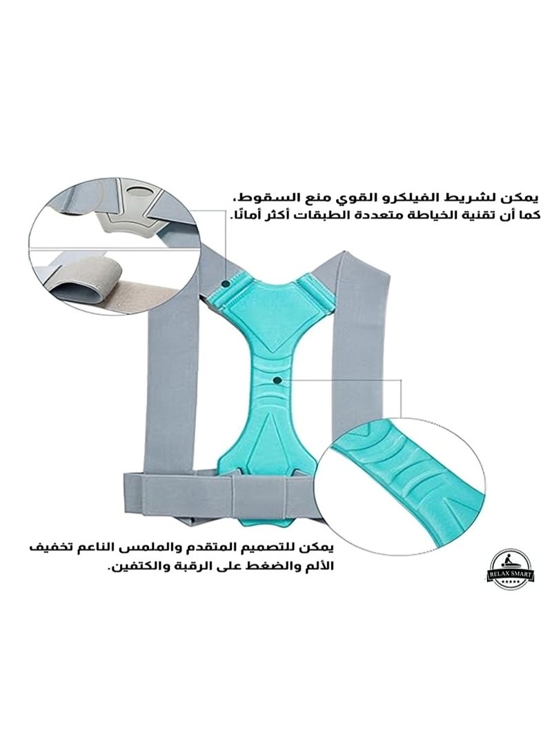 Relax Smart Adjustable Back Support Belt and Posture Brace – Upper Back and Shoulder Support, Comfortable Fit, Size XL - Image 4
