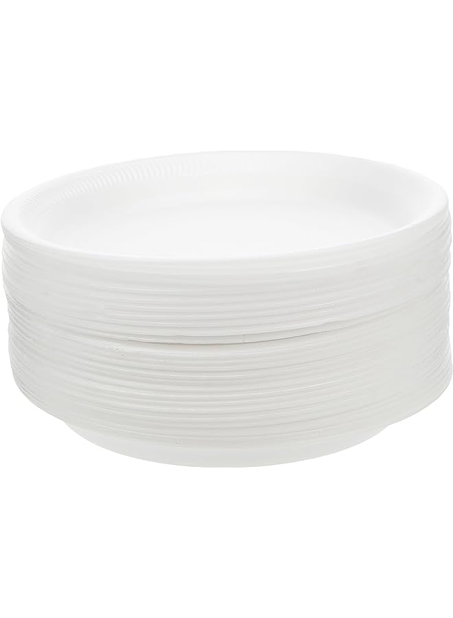 Raxoom Packing Foam Plate White 7 Inch Disposable, Tableware, Birthday Parties, Office, Home Events, Camping - 25 Pieces. - Image 1