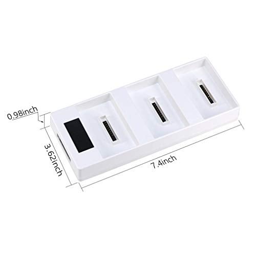 Hanatora Battery Charging Hub for DJI Phantom 4/4 Advanced/4 Pro V2.0/4 Pro Plus Obsidian, 3 in 1 Multiple Charger with Charge Indicator LCD Display - Image 5