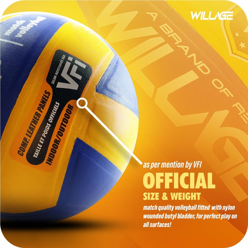 WILLAGE ® Volleyball Ball - Indoor/Outdoor Match Quality Standard Size 4 - Image 4