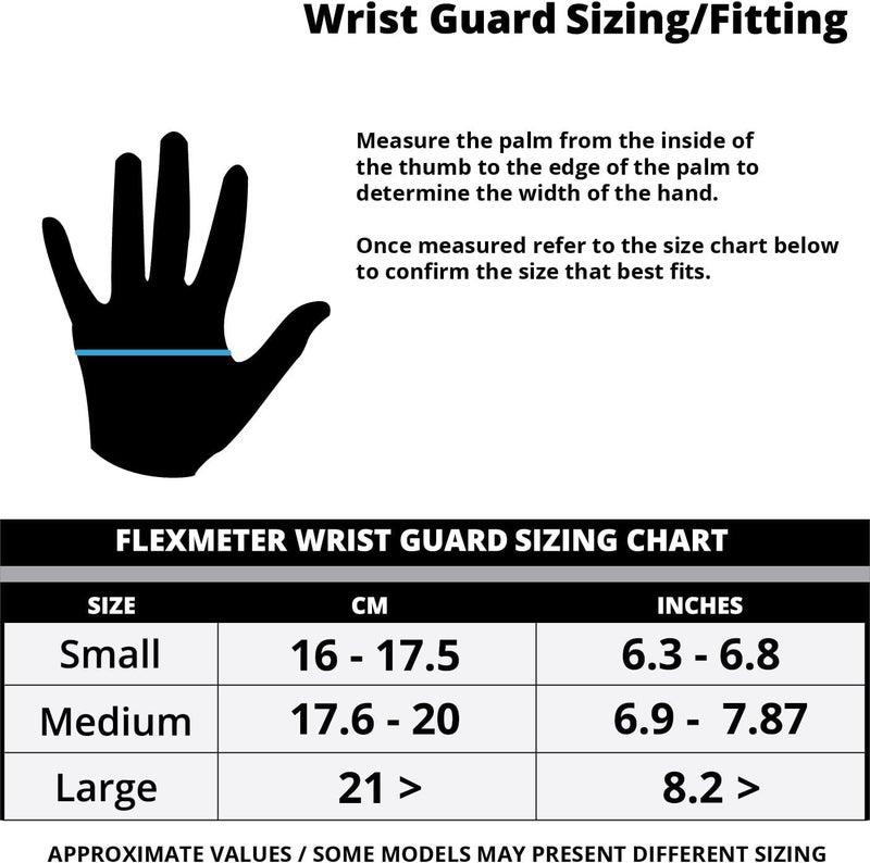 Demon United Flexmeter Double Sided Wrist Guards -Integrated with D3O Impact Technology-Sold as Pair (Large) - Image 3