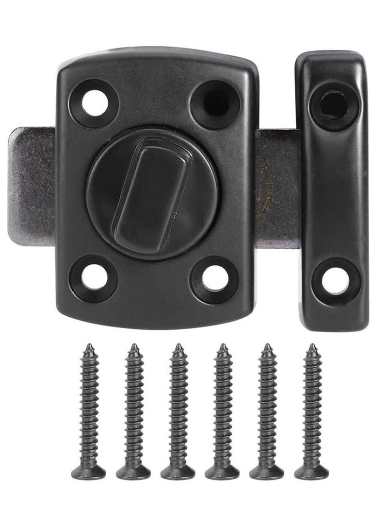 Y&D Door Lock Slide Gate Latch Tiny Bolt Bathroom Rotate  - Image 1