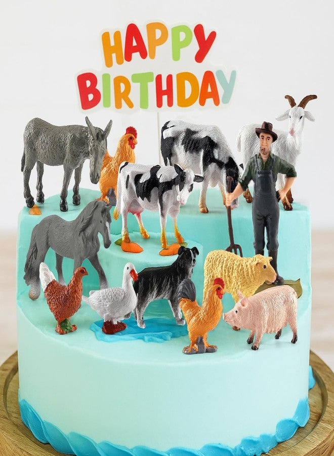 xinxingin 13 Piece Mini Farm Animals Set for Kids, Animal Toys for Learning and Fun, Farm Animals Toys for Imaginative Play, Small Animals Toys Set for Kids - Image 4