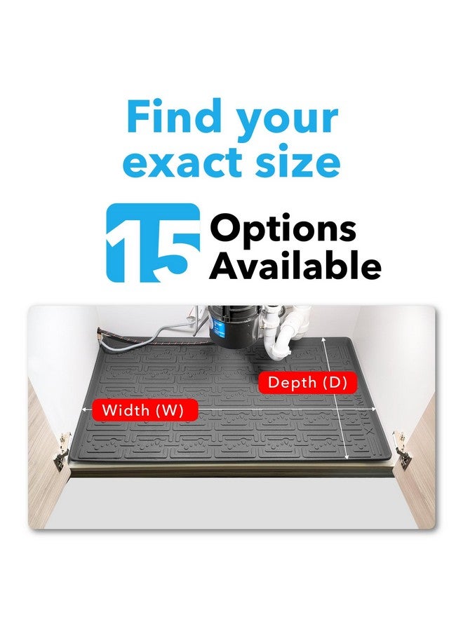 Xtreme Mats Xtreme Mats Waterproof Under Sink Mat (Gray 28" 1/4 x 19 1/4) Shelf Liner Cabinet Liner for Home Bathroom Vanity Cabinets Plumbing Leak Water Damage Prevention Flexible Under Bathroom Sink Driptray  - Image 5