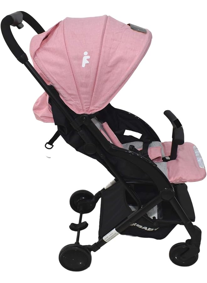 erorex Dgl 88725 Foldable Baby Stroller Grey Pink - Image 2