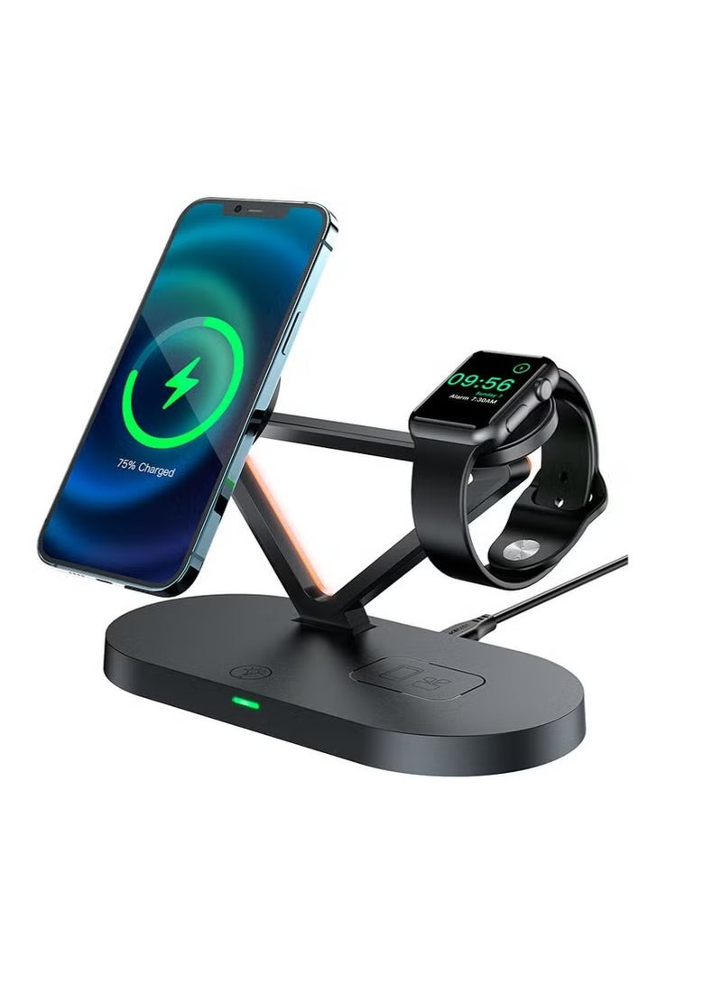 ACEFAST E9 AirCharge Desktop 3-in-1 Wireless Charging Holder – Fast Charge for Phone, Watch & Earbuds - Image 5