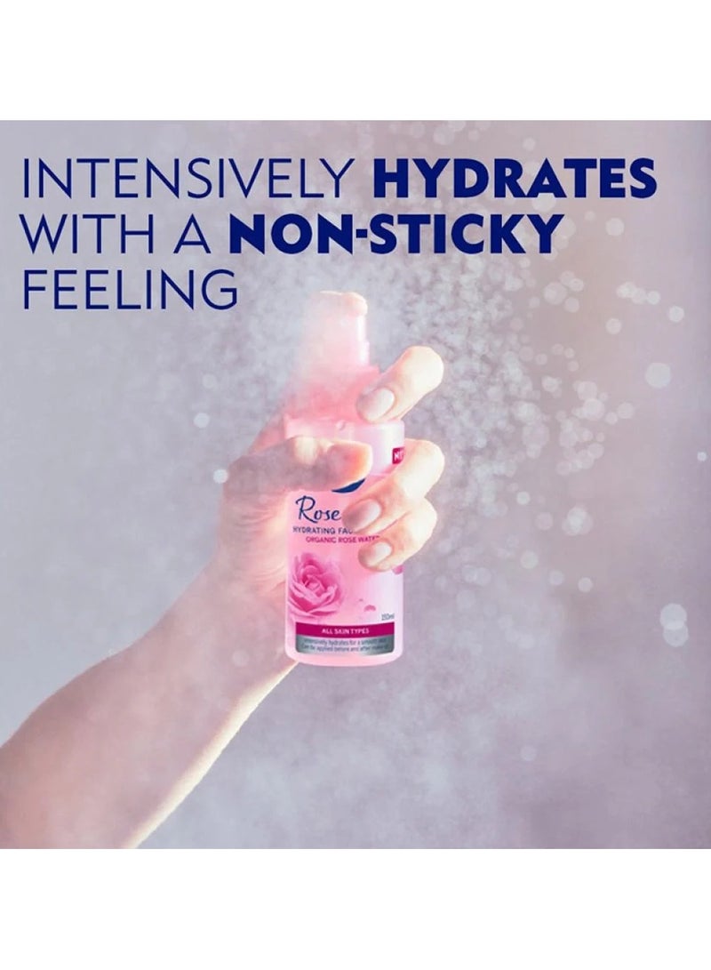 نيفيا رذاذ مرطب للوجه روز كير مع ماء الورد العضوي - 150 مل - Image 2