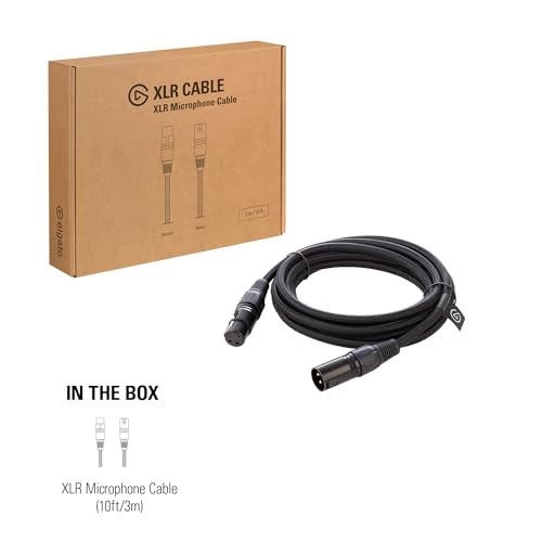 elgato كابل إلكاتو XLR – كابل ميكروفون محمي للتسجيل في الاستوديو والإنتاج المباشر، دبابيس مطلية بالذهب، ذكر إلى أنثى، للميكروفون ومستويات الخط التناظرية المتوازنة، 10 قدم/3 متر - Image 5