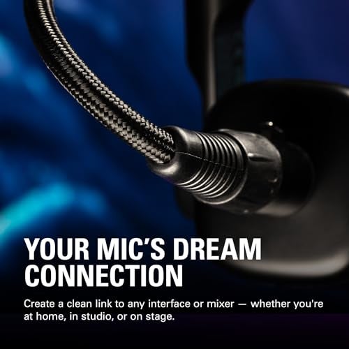 elgato كابل إلكاتو XLR – كابل ميكروفون محمي للتسجيل في الاستوديو والإنتاج المباشر، دبابيس مطلية بالذهب، ذكر إلى أنثى، للميكروفون ومستويات الخط التناظرية المتوازنة، 10 قدم/3 متر - Image 3