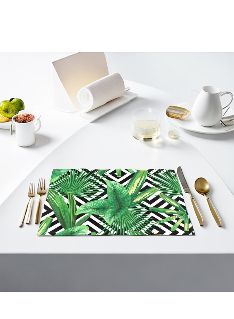 RIZARIES Tropical Geometric Table Mats 