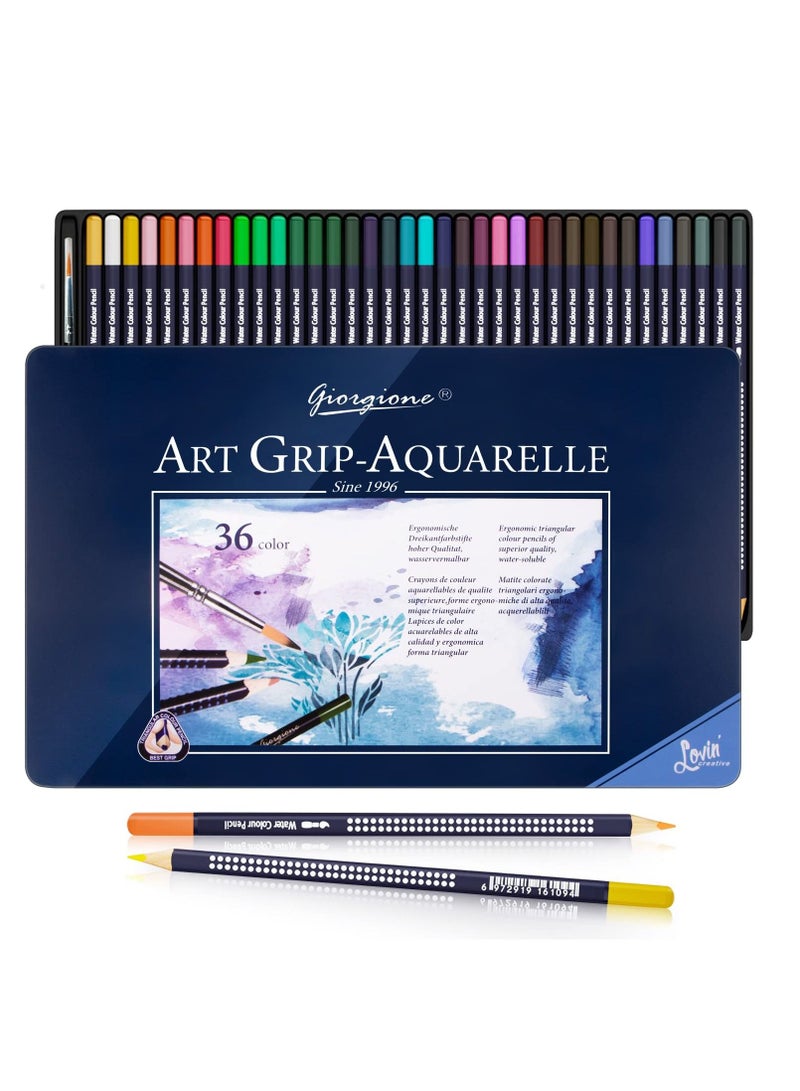 Excefore Colour Pencils, 36 Professional Colored Pencil Set, log art painting student brush for Kids, Artist and Beginners Drawing Sketching Painting Coloring Book  - Image 1