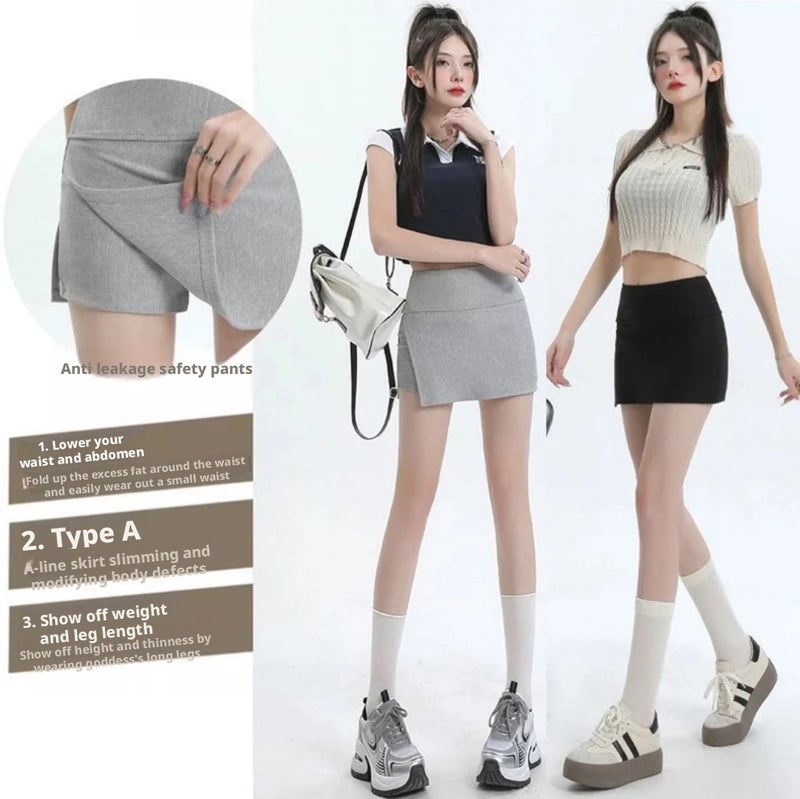 Women's High Waist Bodycon Skirt with Side Slit - Image 3