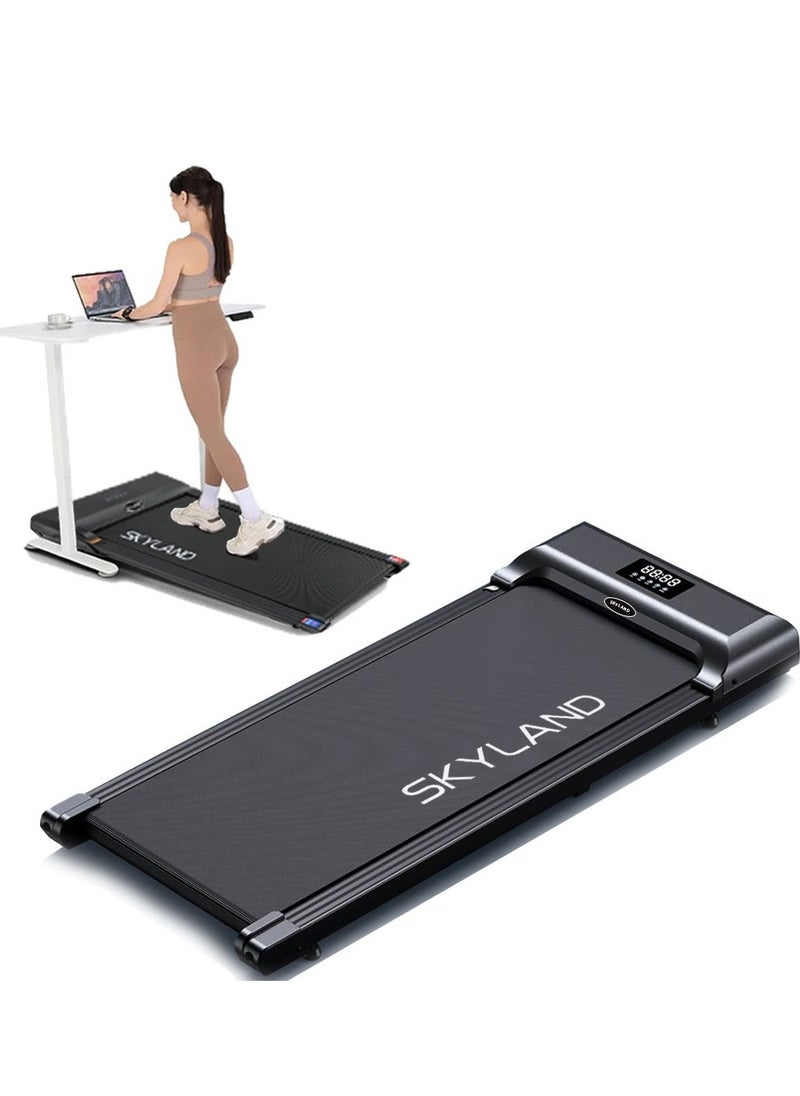 Sky Land - Ultra Slim Walking Pad Treadmill for Home Use | 2HP Quiet Motor | Under Desk Walking/Running Machine | LED Display | Remote Control | Non-Slip Surface | Space-Saving Design | 100kg Max Weight Capacity – EM-1304 - Image 1