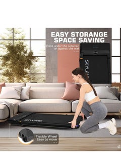 Sky Land Ultra Slim Walking Pad Treadmill for Home Use | 2HP Quiet Motor | Under Desk Walking/Running Machine | LED Display | Remote Control | Non-Slip Surface | Space-Saving Design | 100kg Max Weight Capacity – EM-1304  - Image 5