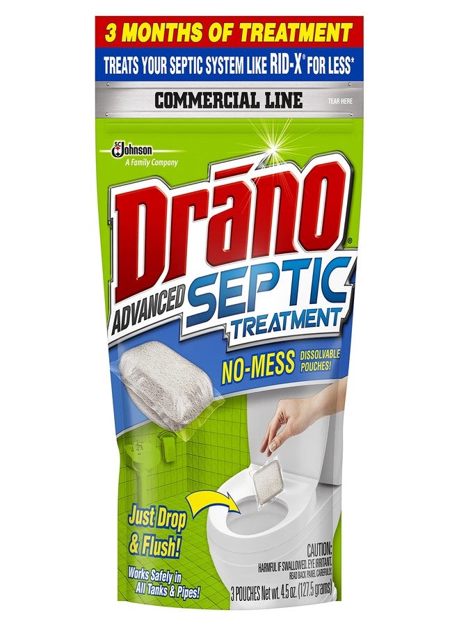 Drano Advanced Septic Treatment, 3 Count - Image 1