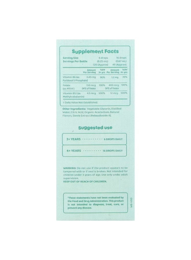 JoySpring Methyl Bee, Methylated Vits for Kids, 1 fl oz (30 ml) - Image 3