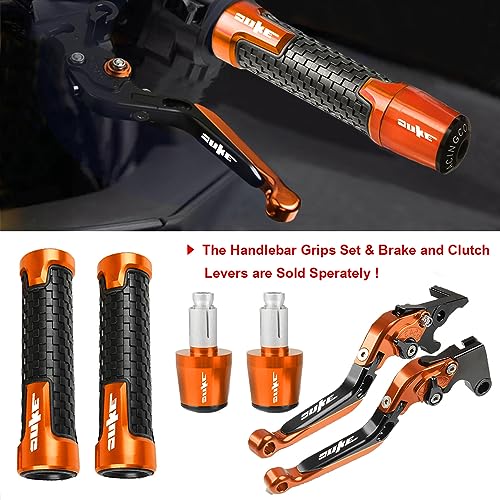 FREAXLL Duke 125 390 Brake Clutch Levers Set Foldable Extendable CNC Aluminium for Duke 125 390 200 250 2011-2015 2017 2018 2019 2020 (Orange/Black) - Image 3