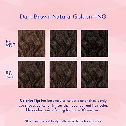 eSalon Permanent Hair Color & Hair Dye Kit - Dark Brown Natural Golden - Personal Colorist for Up To 100% Gray Coverage, All Hair Types - Professional-Grade Ammonia-Free Dye - Image 4