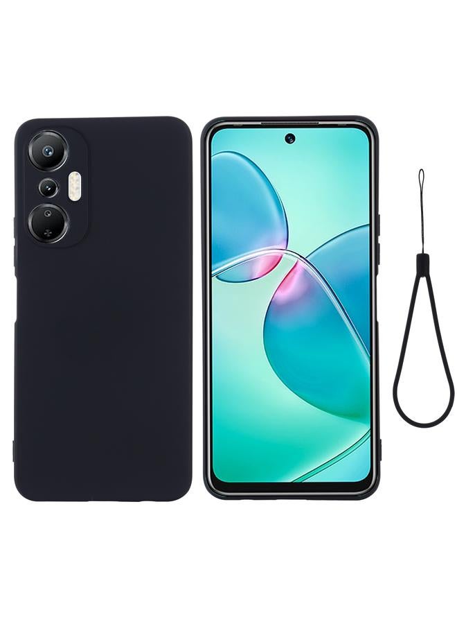 erorex Case For Infinix Hot 20S X6827 Pure Color Liquid Silicone Shockproof Phone Case - Image 1