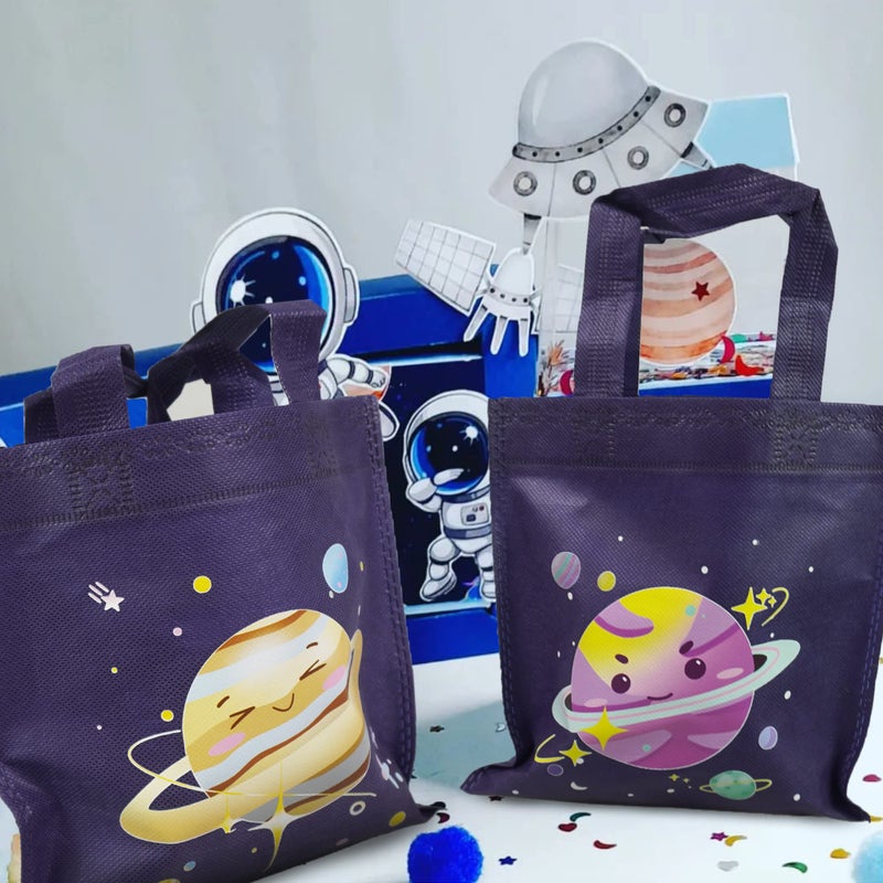 BANBALLON 20 PCS Outer Space Party Favor Bags Space Gift Bags Treat Gift Bags for Kids Galactic Solar System Birthday Party Outer Space Theme Party Baby Shower Goodie Bags Supplies (Space 01) - Image 4