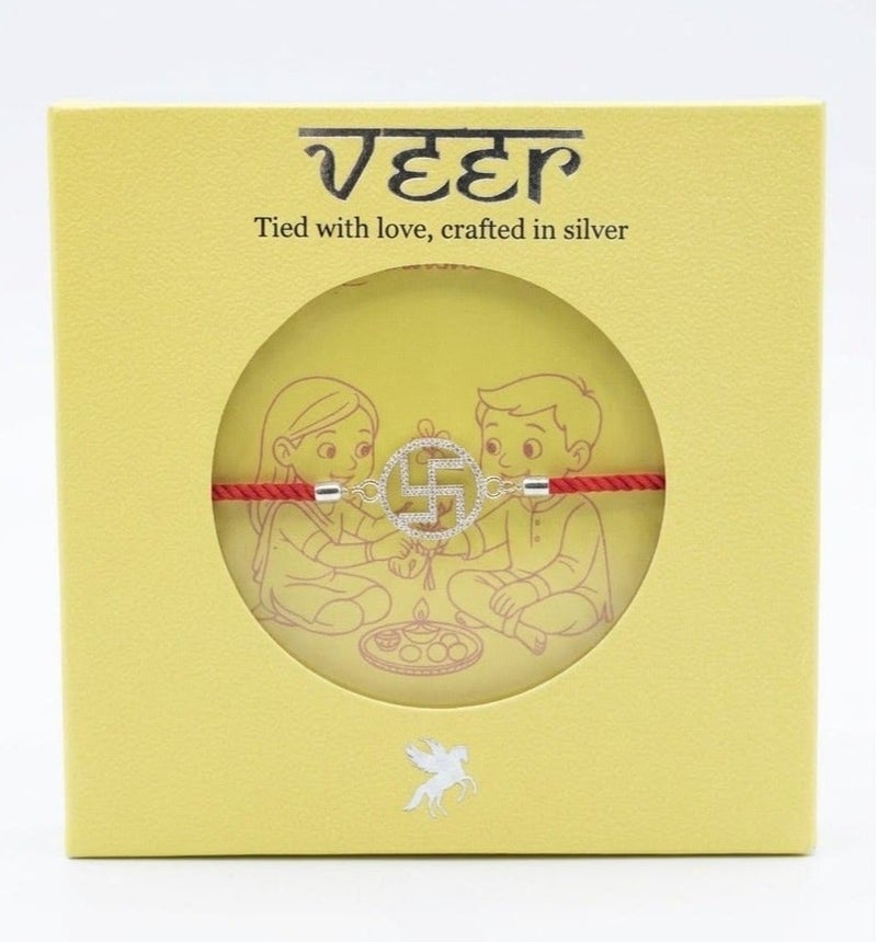 SILVER RAKHI 999 KHUSHBOO JEWELES