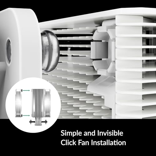 ARCTIC Freezer 36 A-RGB -(White) Tower CPU Cooler with Push-Pull, Two Pressure-optimised 120 mm P Fans and ARGB Lighting, Fluid Dynamic Bearing, 200–2000 RPM, 4 Heatpipes, incl. MX-6 Thermal Compound - Image 3