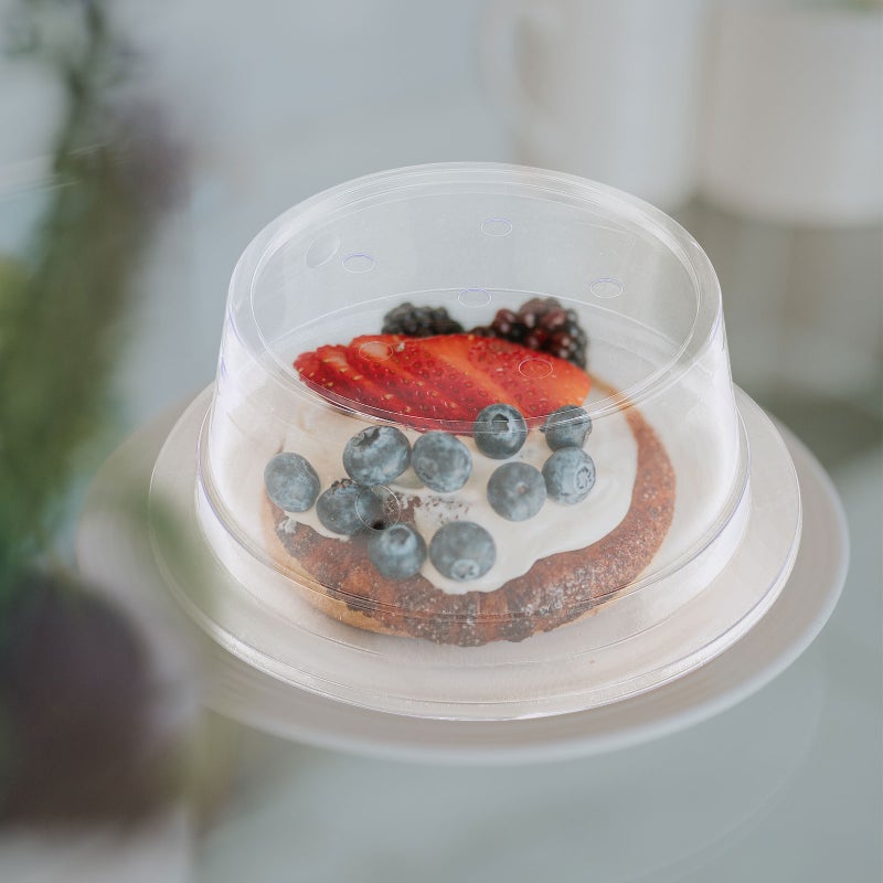 10 Pcs Dining Table Sushi Dome Clear Dish Cover Cuisine Protector Cake Cover Food Cover - Image 4