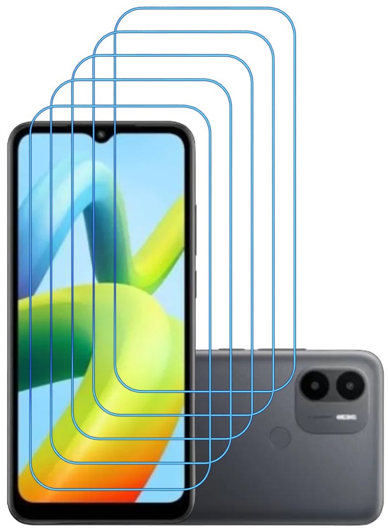 ACLIX 5 Pieces Antistatic ESD Dustproof Premium Quality High Definition Clear Tempered Glass Screen Protector Designed For Xiaomi Redmi A1+ - Image 1