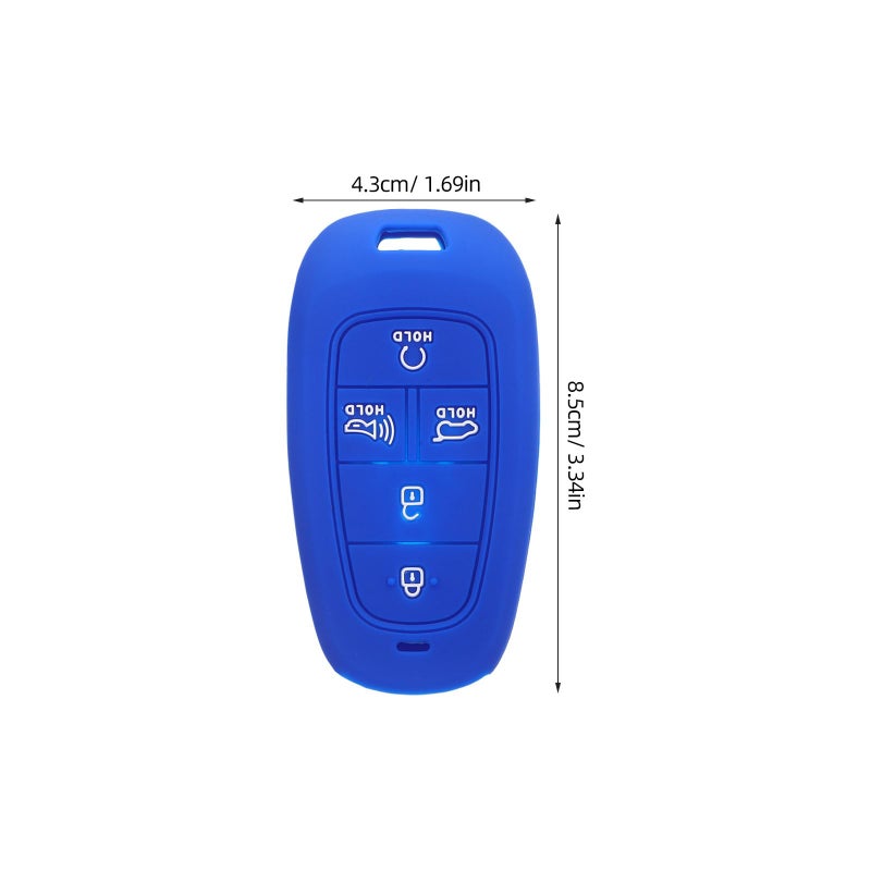 4Pcs Silicone Key Fob Cover Protector With Precise Holes Enhanced Grip For Hyundai Vehicle Remote - Image 3