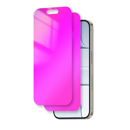 Juvraixo for iPhone Air Privacy Screen Protector 6.5 inch Gradient Colorful 17 Air Tempered Glass 28° Anti-Spy Private Anti Blue Light Full Coverage HD Easy Installation Frame 2 pack - Image 1