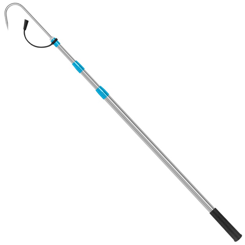 SAN LIKE Telescopic Fishing Gaff, 2.87-6.22FT Stainless Steel Retractable Telescopic Pole with Sea Fishing Hook Tackle for Saltwater Offshore Ice Tool - Image 1