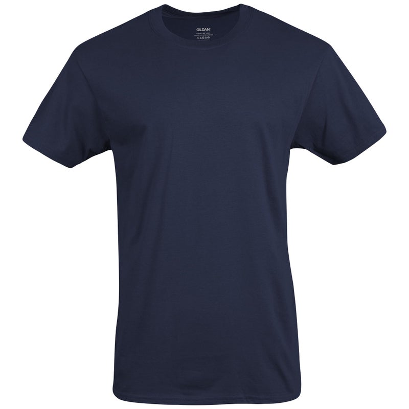 Gildan Men's Crew T-Shirts, Multipack, Style G1100, Navy/Charcoal/Cardinal Red (5-Pack), X-Large - Image 3