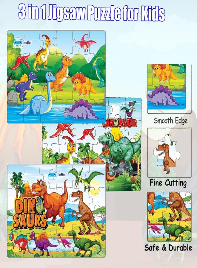 FunBlast Dinosaur Jigsaw Puzzle for Kids – Educational Puzzle Toys Learning Jigsaw Puzzle, Floor Puzzle for 3+ Years Old Boys,Girls,Children (72 Pcs; Multicolor) - Image 4