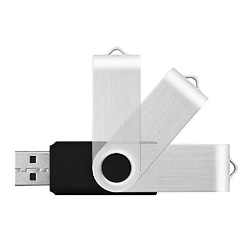 KOOTION 50pcs 1GB USB Flash Drive 1 GB Flash Drives 50 Pack Thumb Drive Swivel Memory Stick Jump Drive, Black - Image 2