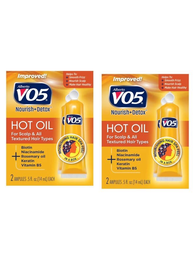 VO5 Vo5 Hot Oil Therapy Treatment 2 Count 0.5 Ounce (14ml) (2 Pack)  - Image 1