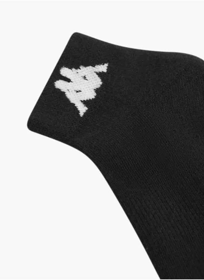 كابا Set of 3 - Kappa Logo Print Ankle Length Socks